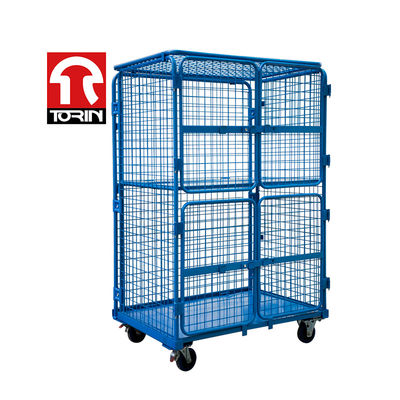 Torin SWK1030 Professional Production of High-quality Foldable Steel Mesh Drum Trucks, Logistics and Warehousing Containers