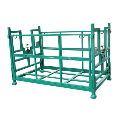 Torin DZ581 Folding Stackable Half Open square Pipe Box Wire Mesh Pallet Container Metal Pallet