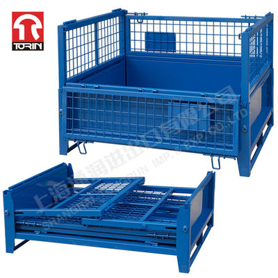 Torin SWK8009 Folding Logistics Sorting Cage Wire Mesh Container Metal Pallet
