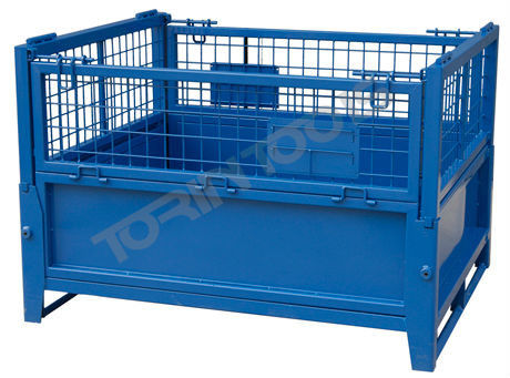 Torin SWK8009 Folding Logistics Sorting Cage Wire Mesh Container Metal Pallet