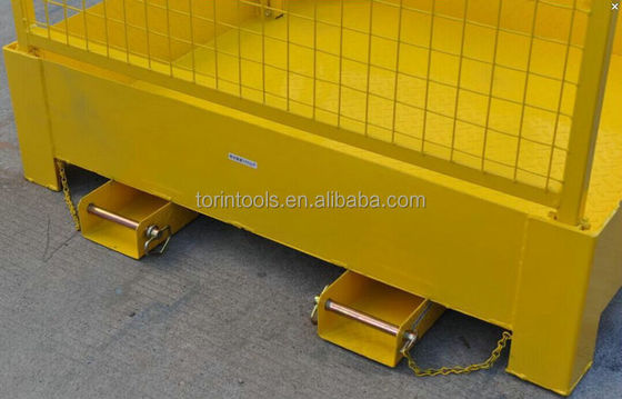 Torin LK74 Large Welded Mesh Powder Coated Finish Folding Forklift Metal Safety Cage