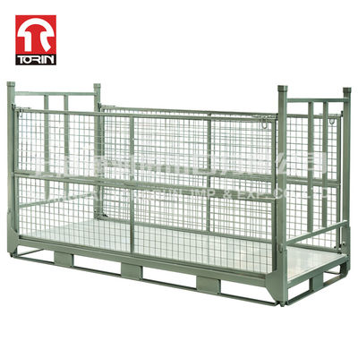Torin LK50 Folding Storage Stacking Cage Wire Mesh Pallet Container Metal Pallet