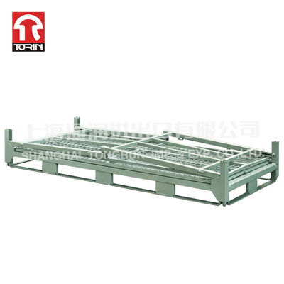 Torin LK50 Folding Storage Stacking Cage Wire Mesh Pallet Container Metal Pallet