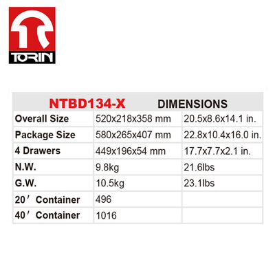 Torin NTBD134-X  Small Tool Box Portable Tool Box and We Supply More Toolboxes of Different Specifications
