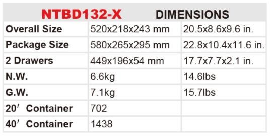 Torin NTBD132-X  Small Tool Box Portable Tool Box Tool Car Is Good Iron Box Customization