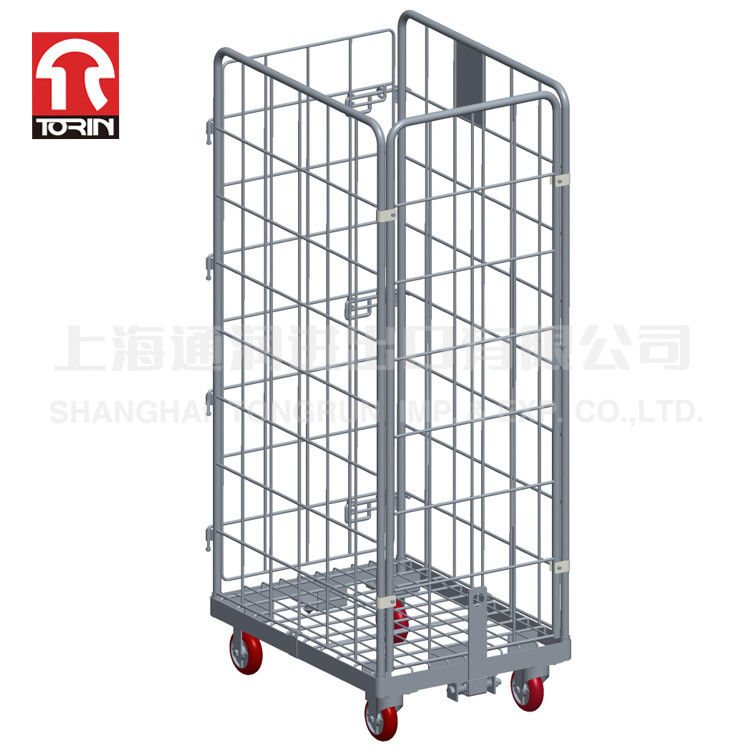 Torin SWK1042-WOT Steel Multi-layer Movable Folding Cargo Storage Steel Roll Container	roll Cart